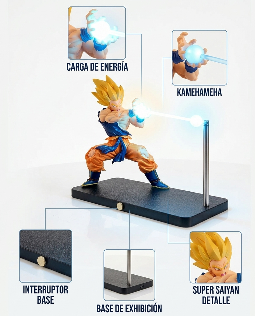 Lámpara Figura Goku Super Saiyan – LED